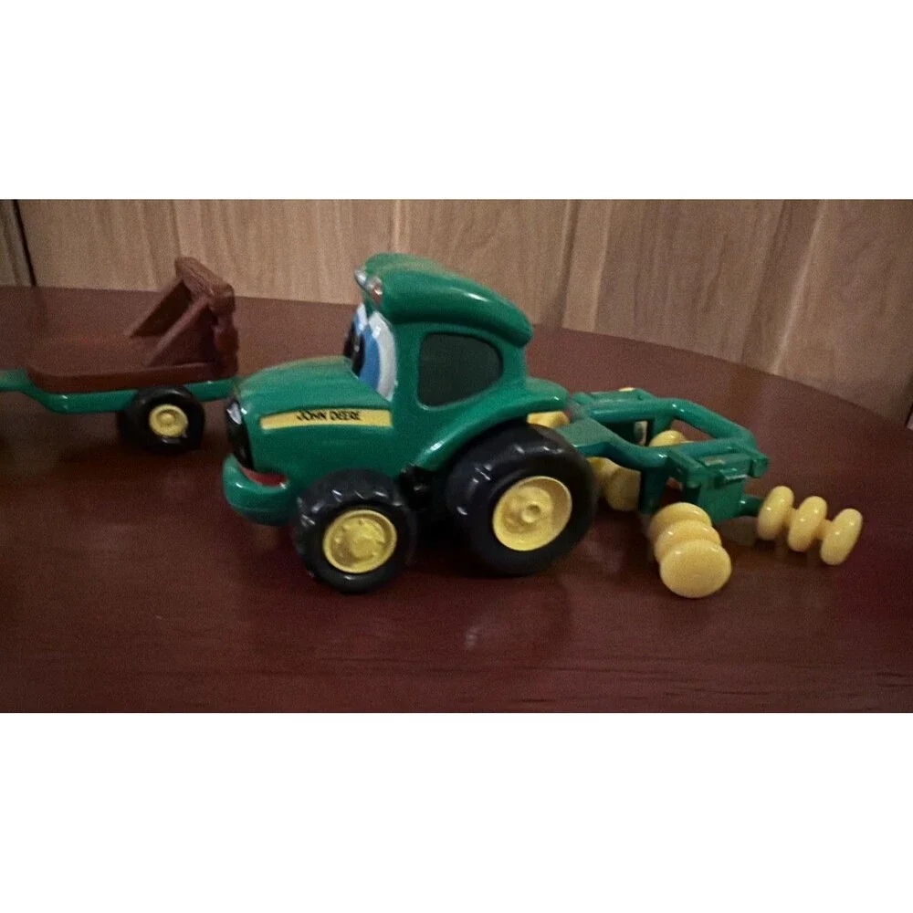 Ertl John Deere Chunky Kids Toddler Toy Corey Combine & Tractor Green Yellow GUC